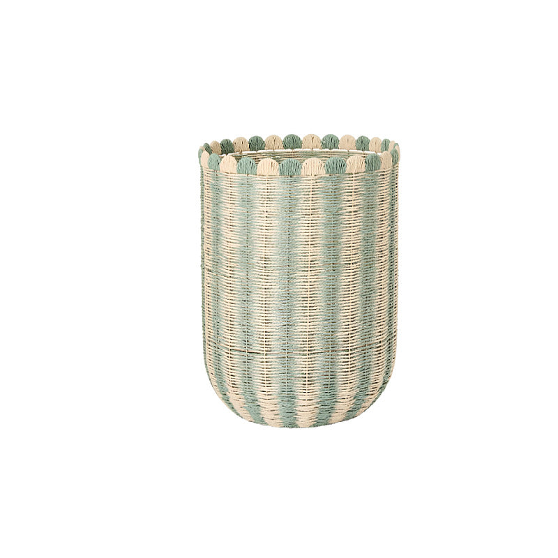 Decorative Scalloped Woven Storage Box Kalsten