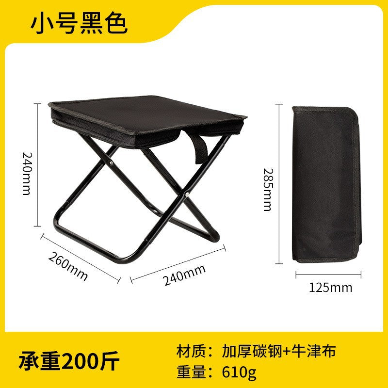 Folding stool with padded seat Kalsten