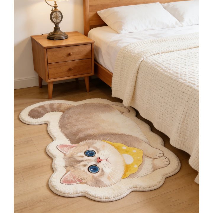 Cozy Cat-Shaped Bath Mat