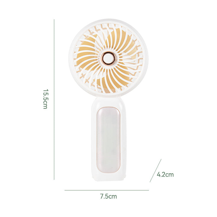 Women Portable Mini Hand Fan with LED Light Kalsten