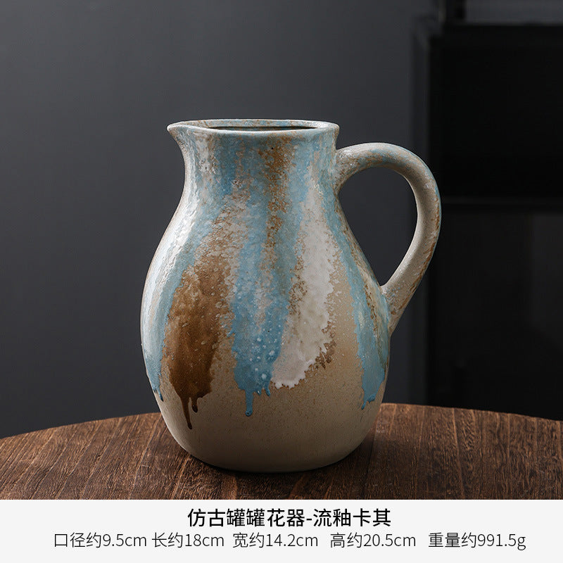 Artistic Abstract Ceramic Pitcher