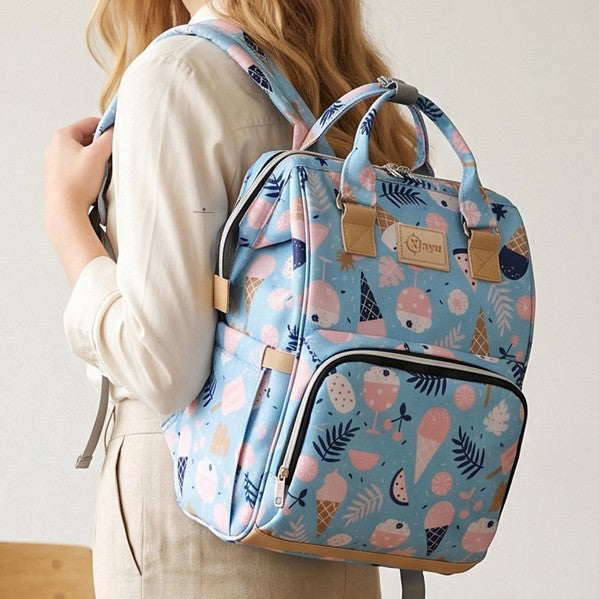 Stylish Multi-Pocket Diaper Backpack Kalsten
