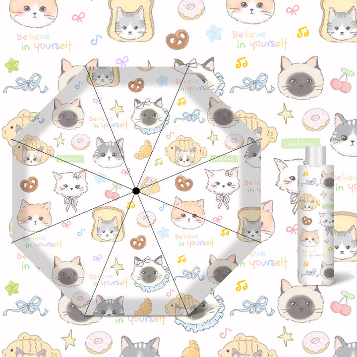Women's umbrella with cute cat pattern Kalsten