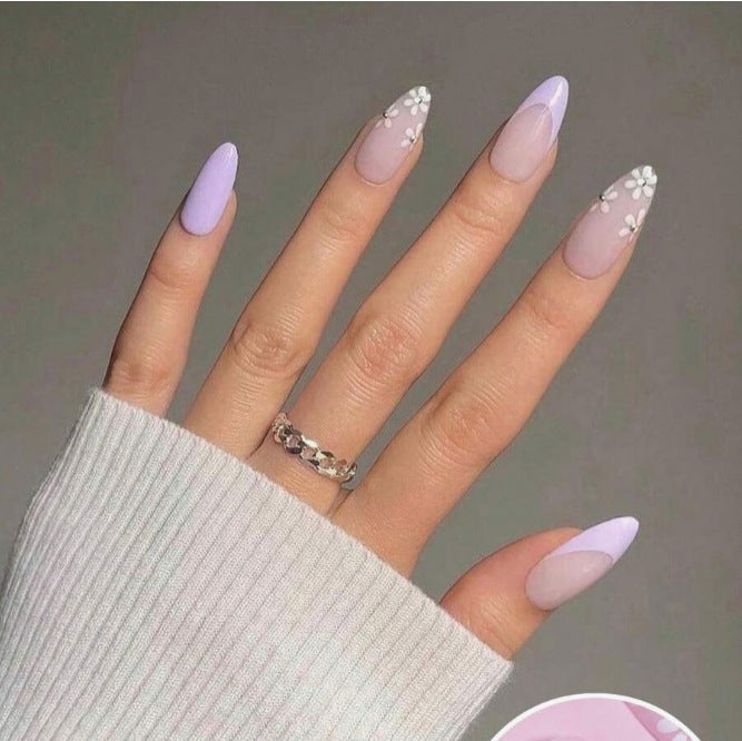 Decorative Floral Press-On Nails Kalsten