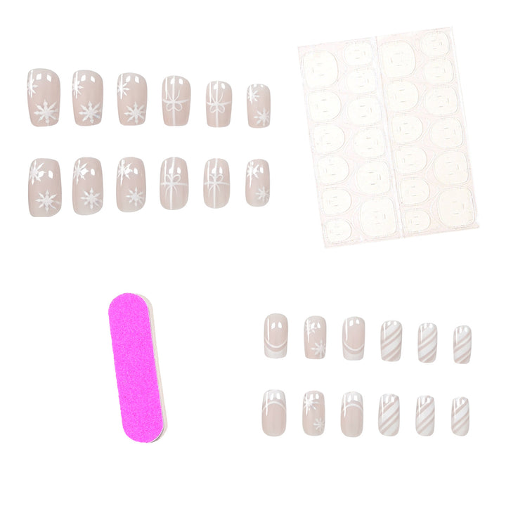 Elegant Holiday-Themed Nail Art Extensions Kalsten