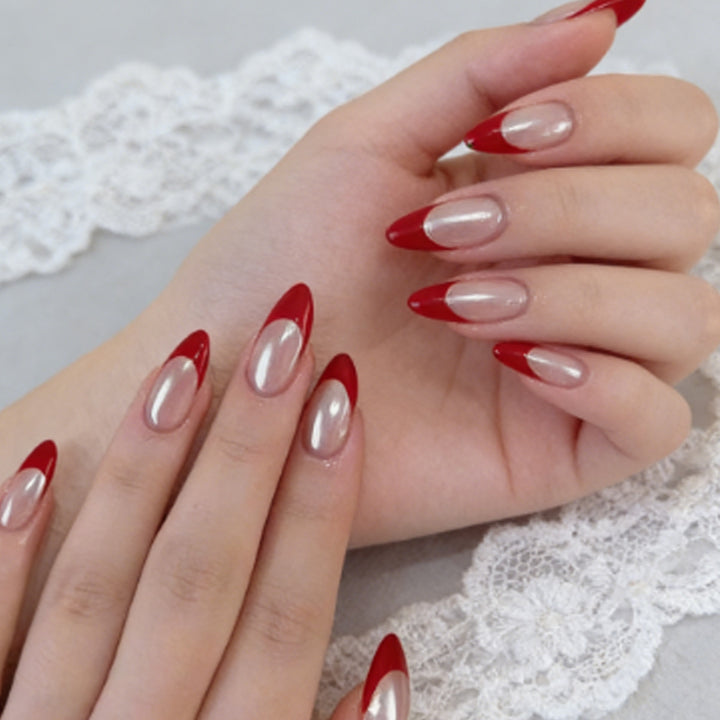 Premium French Tip Press-On Nail Set Kalsten