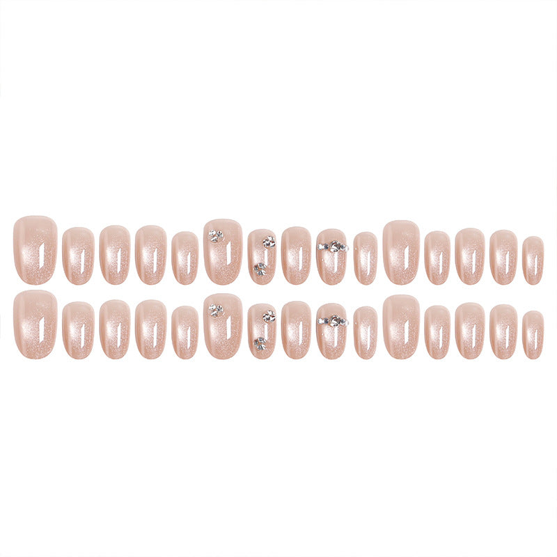 Artificial nail set with elegant rhinestone embellishments Kalsten