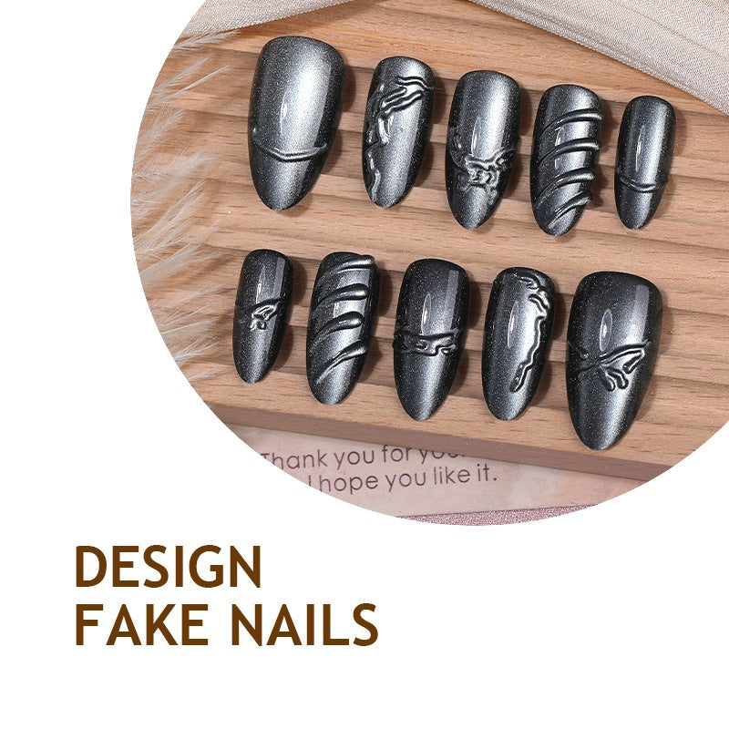 Creative artificial nail set with elegant design and different shapes Kalsten