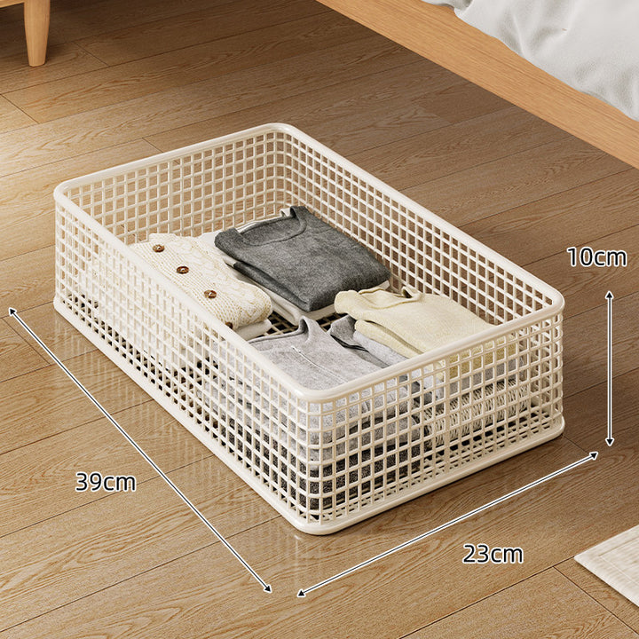Large Metal Grid Under-Bed Storage Basket