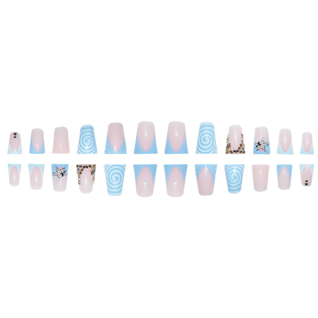 Decorative Star and Swirl Nail Art Extensions Kalsten
