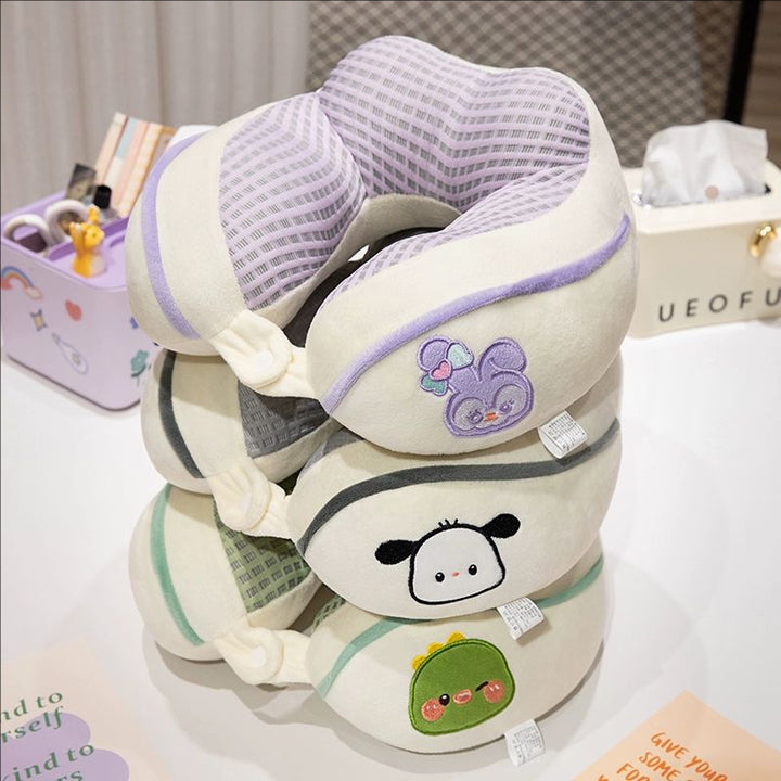 ergonomic plush neck pillow with animal motif Kalsten