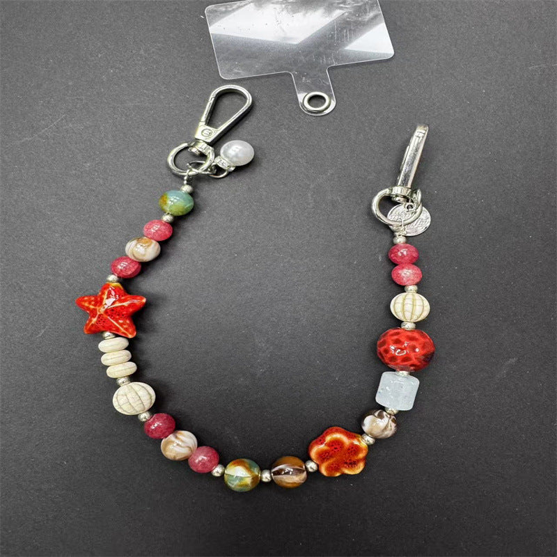 Decorative Beaded Charm Keychain Kalsten 1790134546