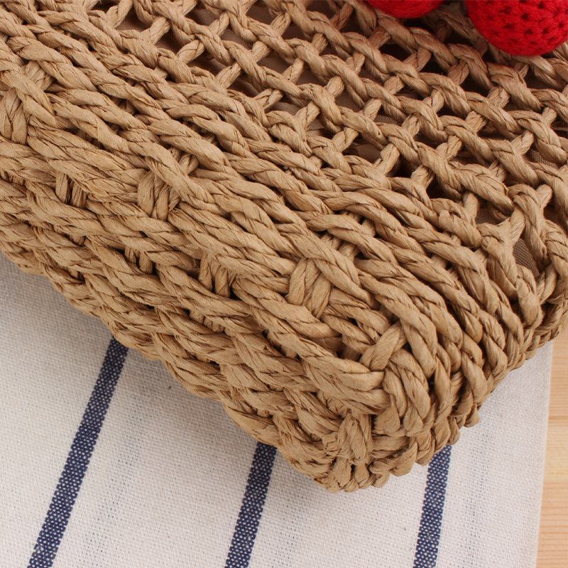 Shoulder bag with handmade fruit motif Kalsten