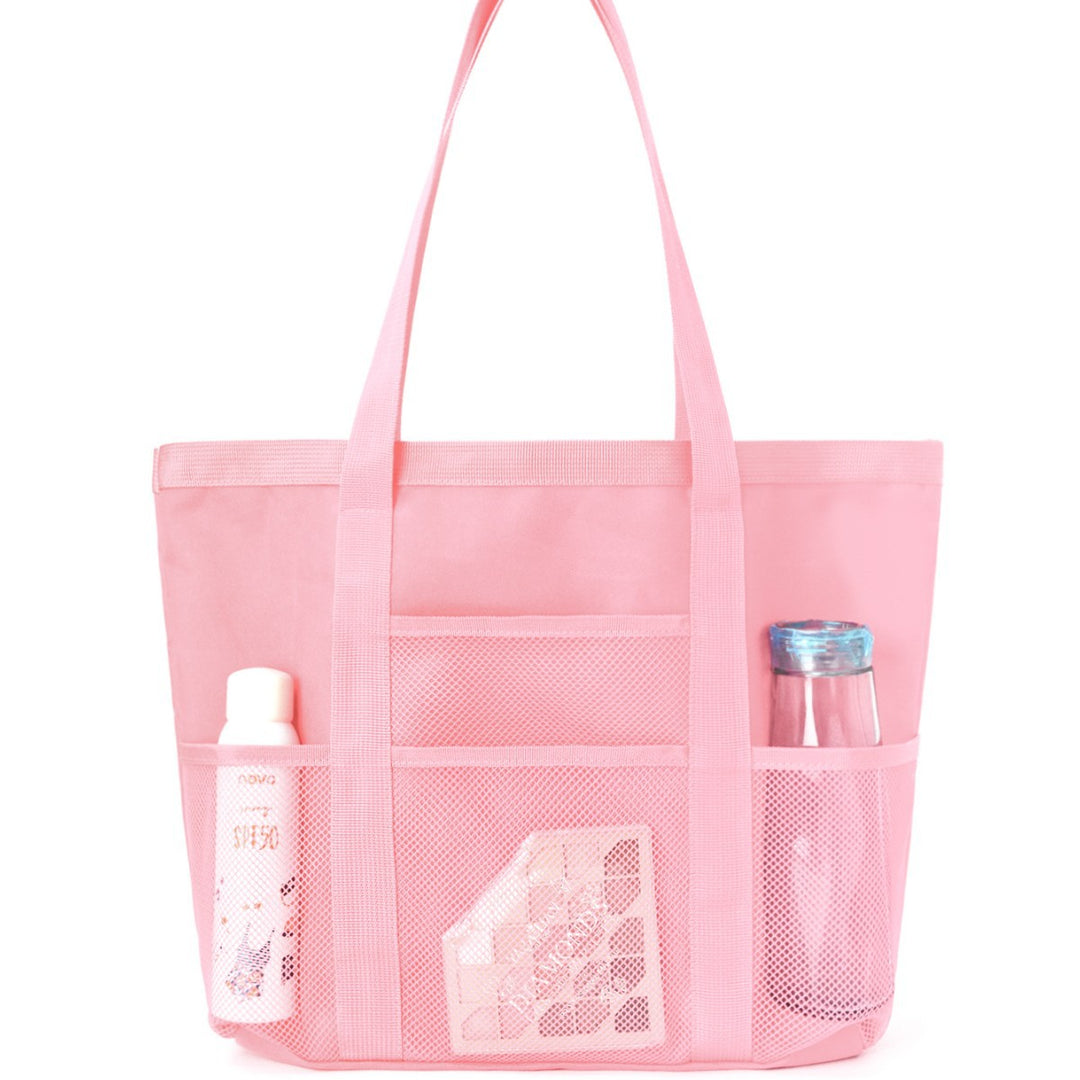 Multifunctional shopping bag with practical outer pockets Kalsten
