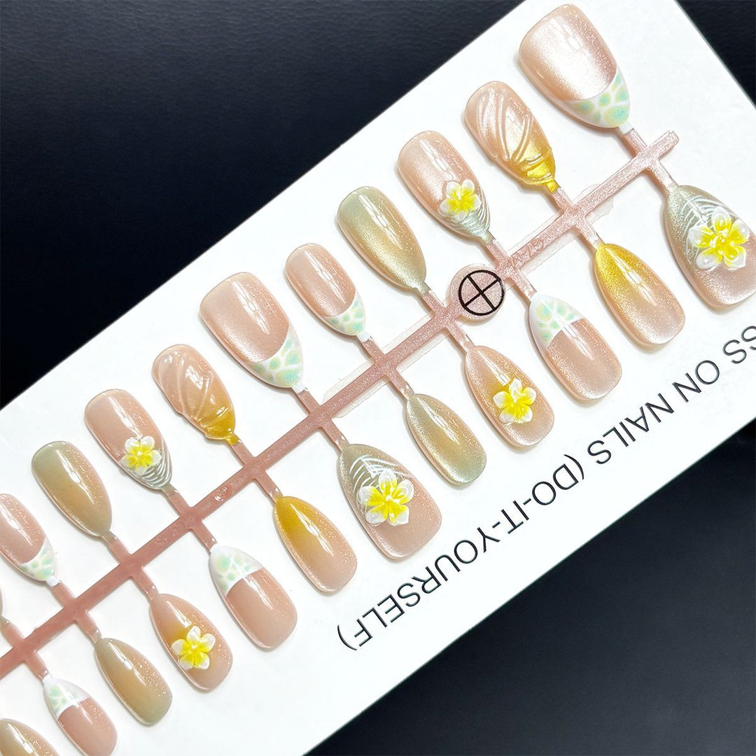 Floral Art Press-On Nail Tips Kalsten