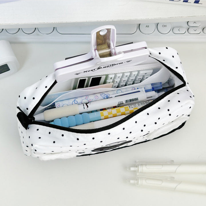 Cute Cat-Themed Multi-Compartment Pencil Case