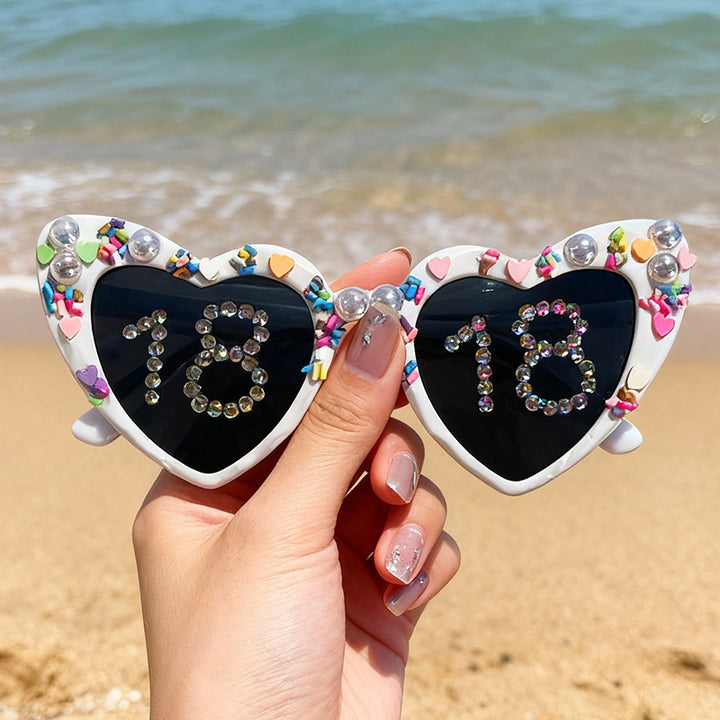 Fun Heart-Shaped Celebration Sunglasses Kalsten