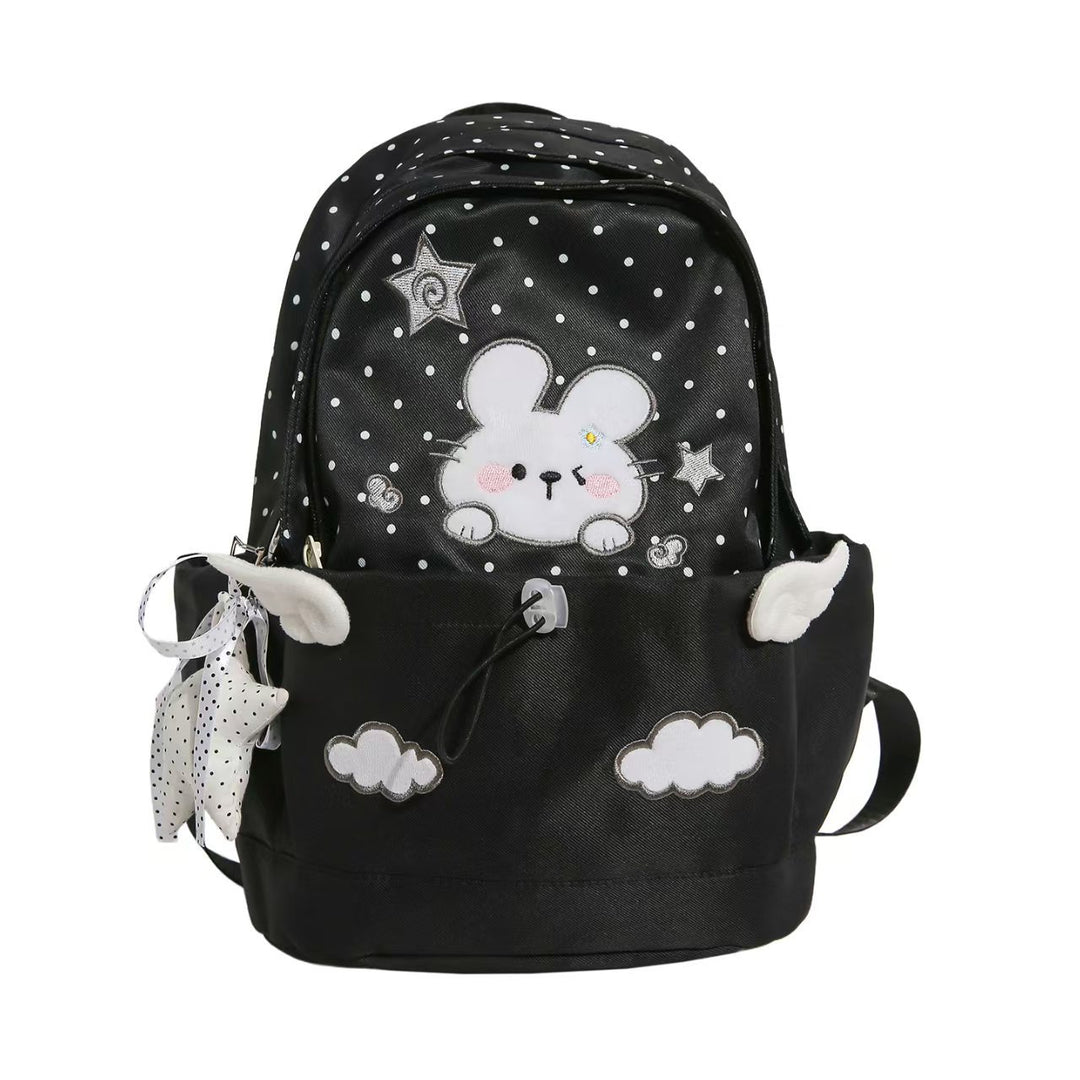 Backpack with Cute Rabbit Motif and Practical Compartments Kalsten