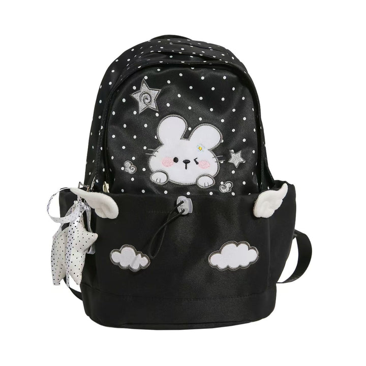 Backpack with Cute Rabbit Motif and Practical Compartments Kalsten