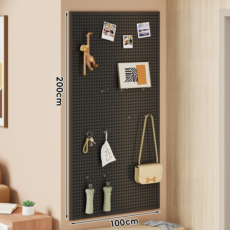 Wall-Mounted Perforated Metal Pegboard Organizer Panel