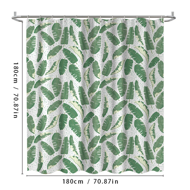 Leaf Print Shower Curtain Kalsten