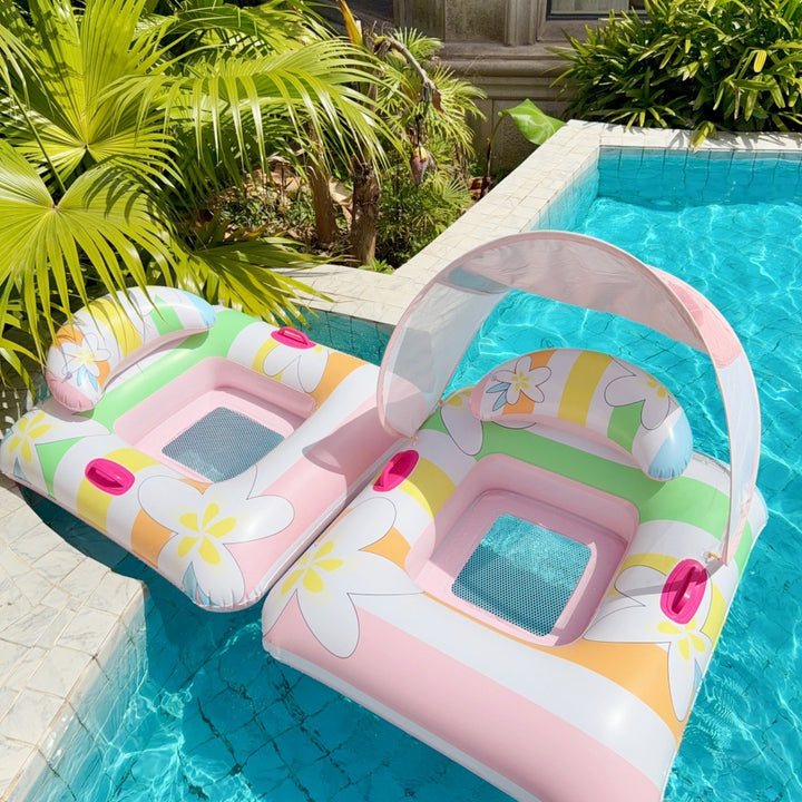Inflatable Canopy Pool Lounge Chair Kalsten