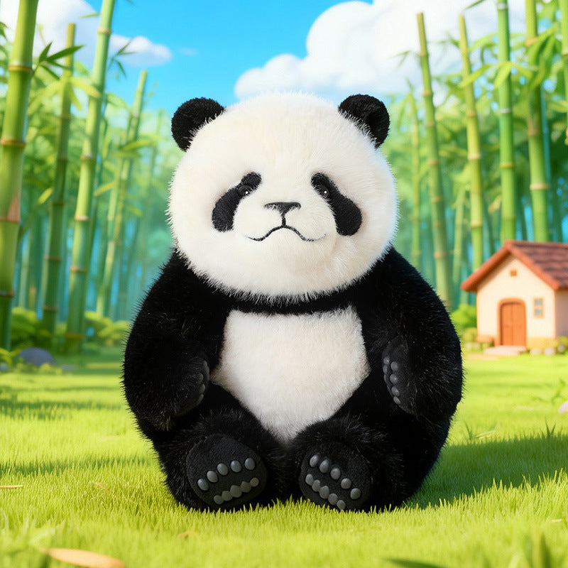 Sitting Plush Bear Cuddler with Ultra-Soft Faux Fur and Textured Paw Details Kalsten