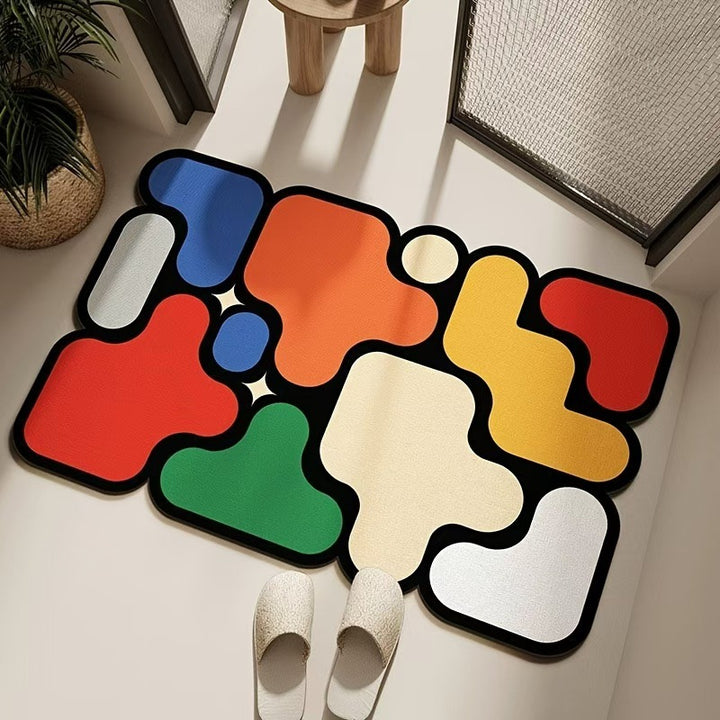 Modern Abstract Floor Mat Kalsten