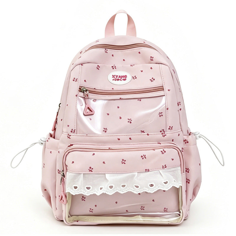 Playful Embroidered School Backpack Kalsten