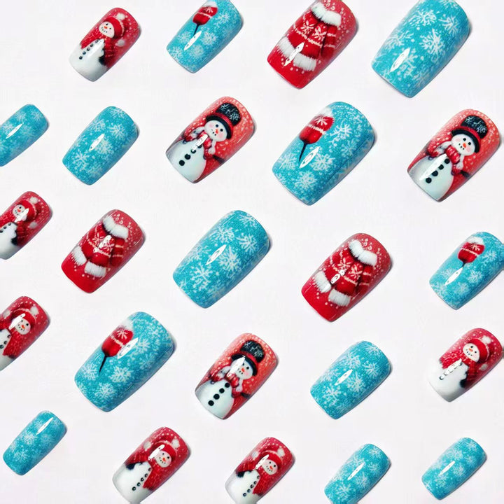 Festive Winter Wonderland Nail Art Kalsten