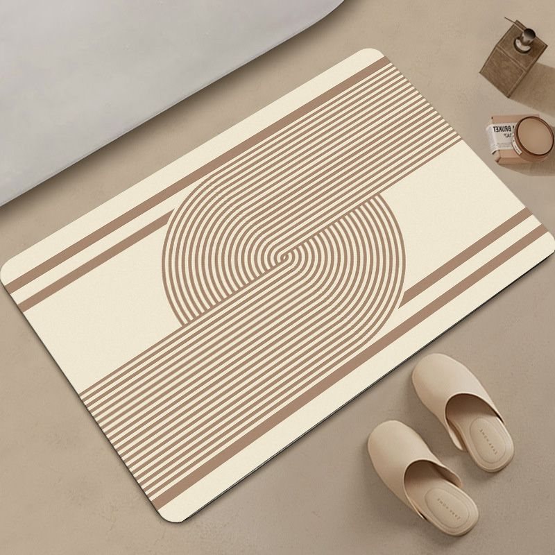 Abstract Geometric Pattern Bath Mat