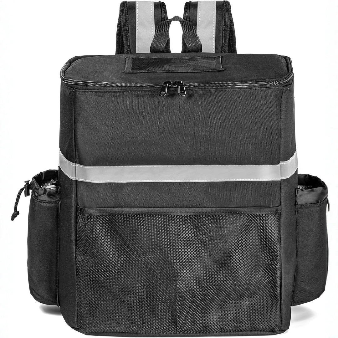 Women's Insulated Pizza Delivery Bag with Drink Holders and Reflective Elements Kalsten