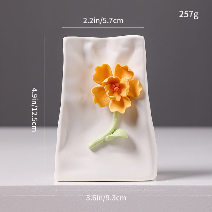 Decorative Floral Pitcher Ornament