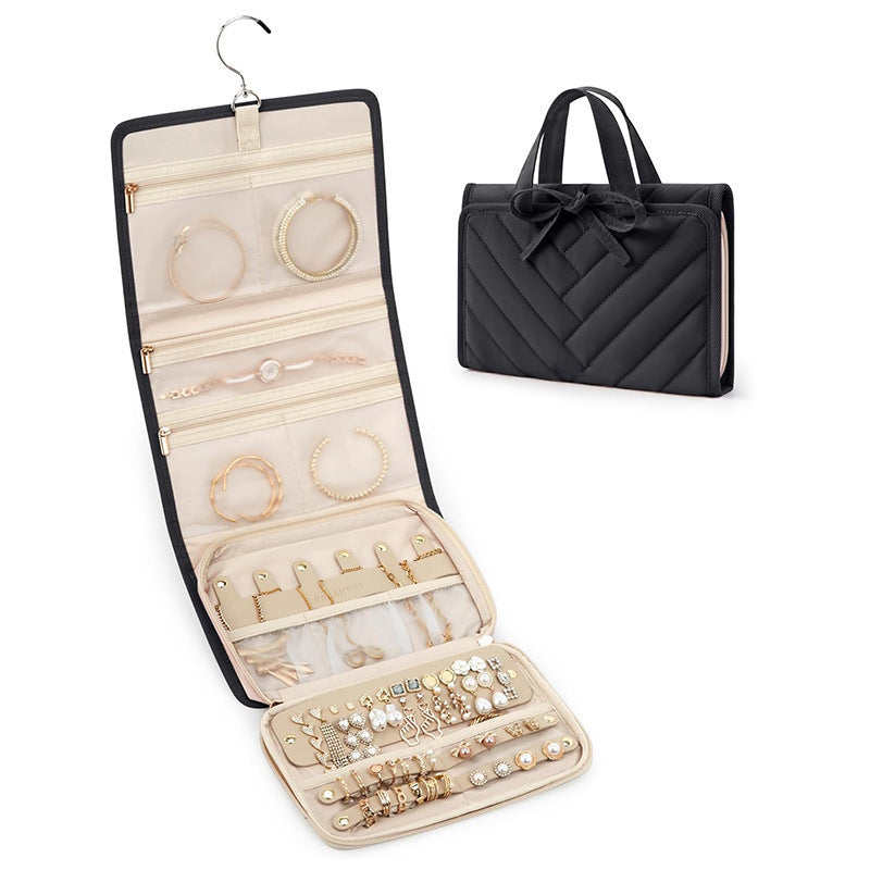 Jewelry Organizer Bag with Multiple Compartments Kalsten