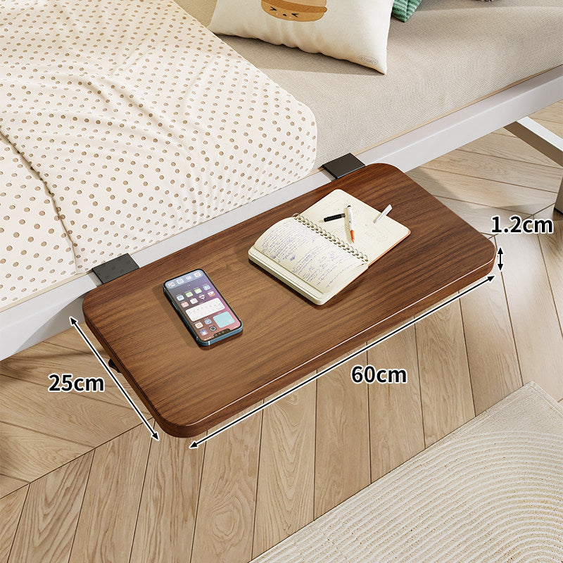 Clamp-On Floating Bedside Shelf with Bamboo Top and Slim Profile