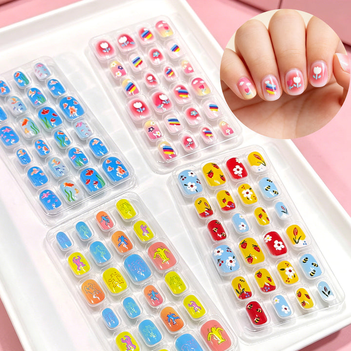 Creative Cartoon-Themed Press-On Nail Collection Kalsten