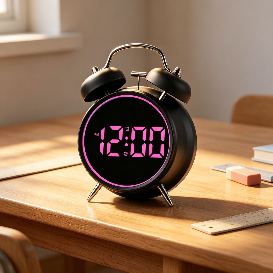 Digital alarm clock with large LED display and dual alarm function Kalsten