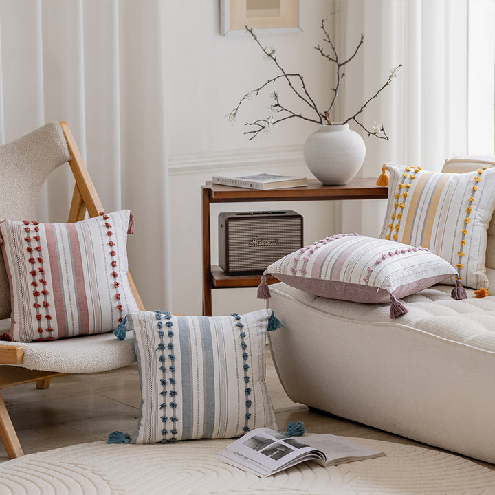 Decorative Pom Pom Accent Pillow