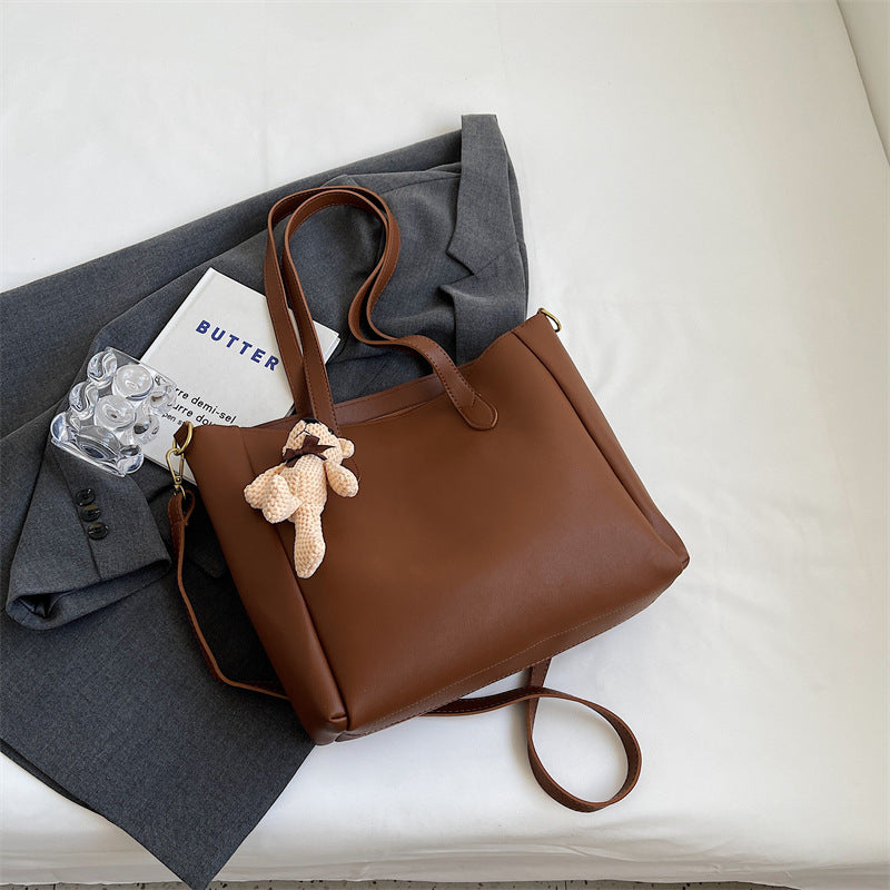 Spacious Soft Leather Tote Bag Kalsten
