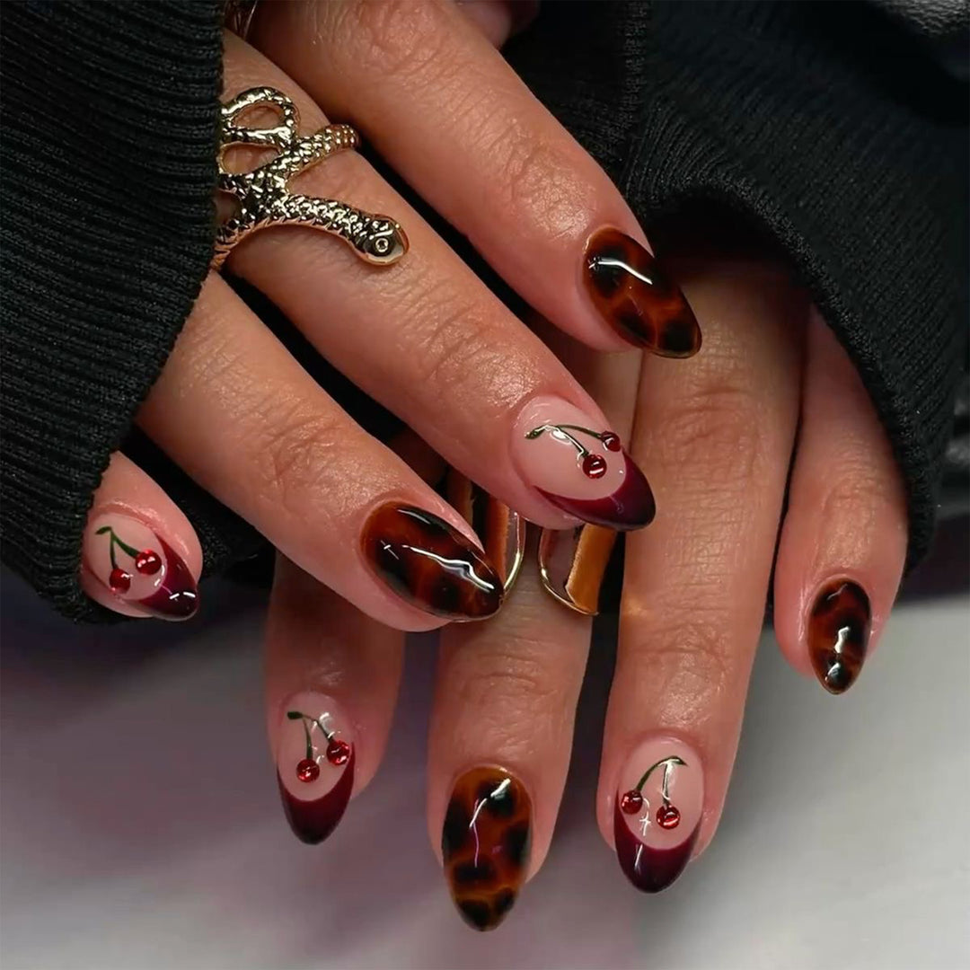 Creative Nail Art in Cherries Design Kalsten