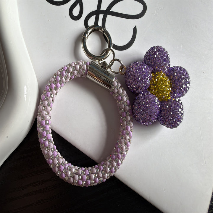 Cherry Themed Rhinestone Keychain Kalsten