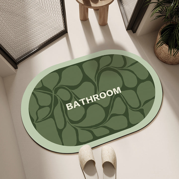 Decorative Floral Bathroom Mat Kalsten