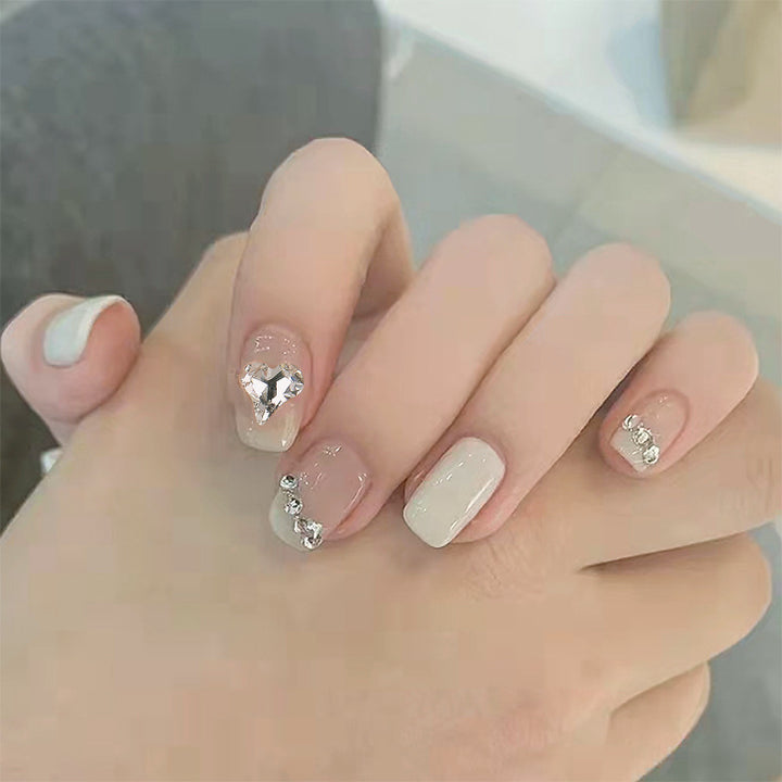 Rhinestone Accented Press-On Nail Set