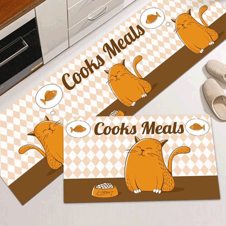 Cat-Themed Kitchen Mat Kalsten