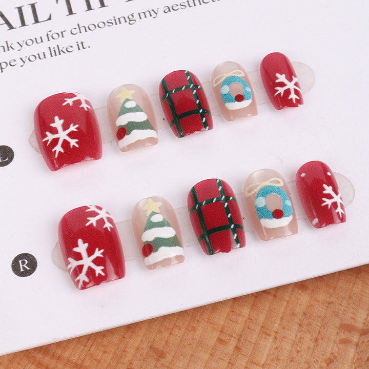 Holiday-Themed Decorative Press-On Nail Set Kalsten