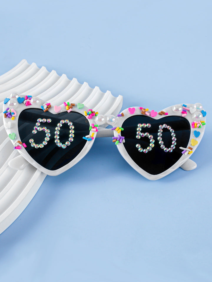 Decorative Celebration Heart-Shaped Sunglasses Kalsten