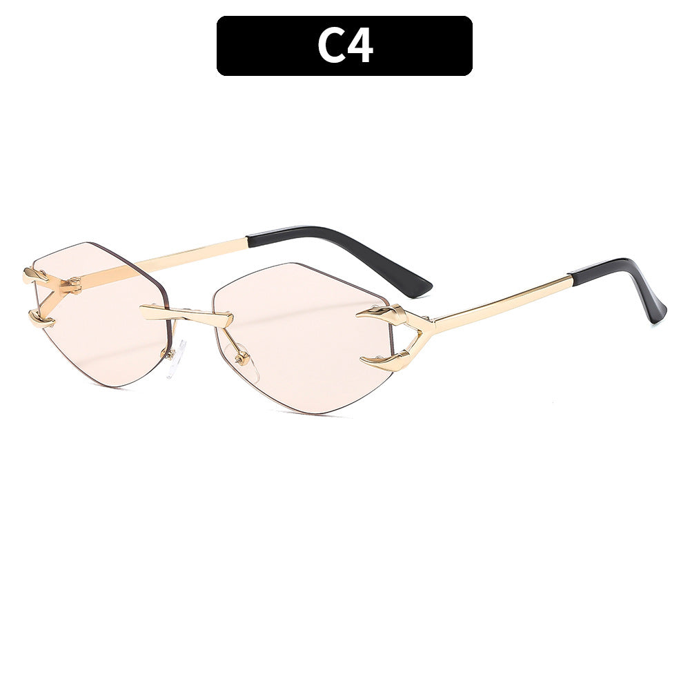 High-Style Angular Shield Sunglasses