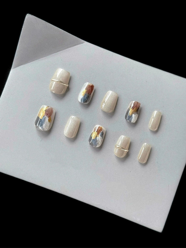 Artistic Press-On Nail Design Set  1791773005