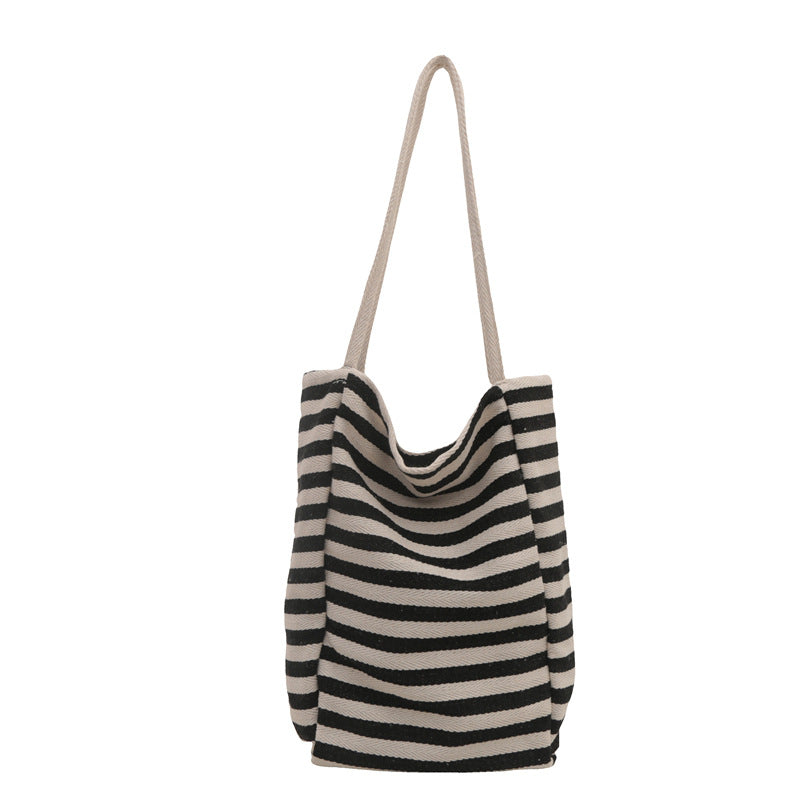 Casual Striped Beach Tote