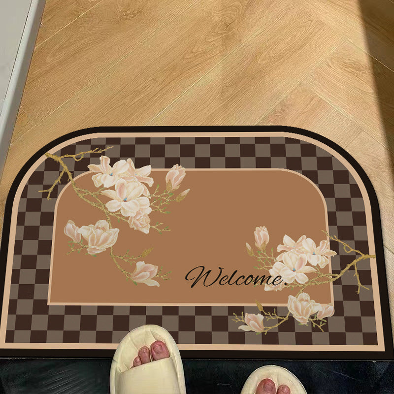 Floral Welcome Mat